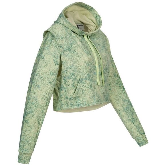 Gymshark Chalk Womens Cropped Hoodie Women’s Athletic Sweatshirt Green XS - Picture 2 of 10